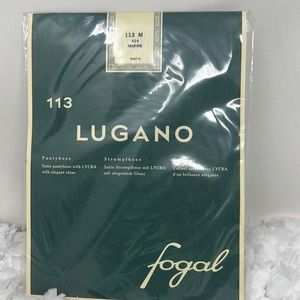 Fogal 113 Lugano Pantyhose Women’s Medium Marine 614 hosiery